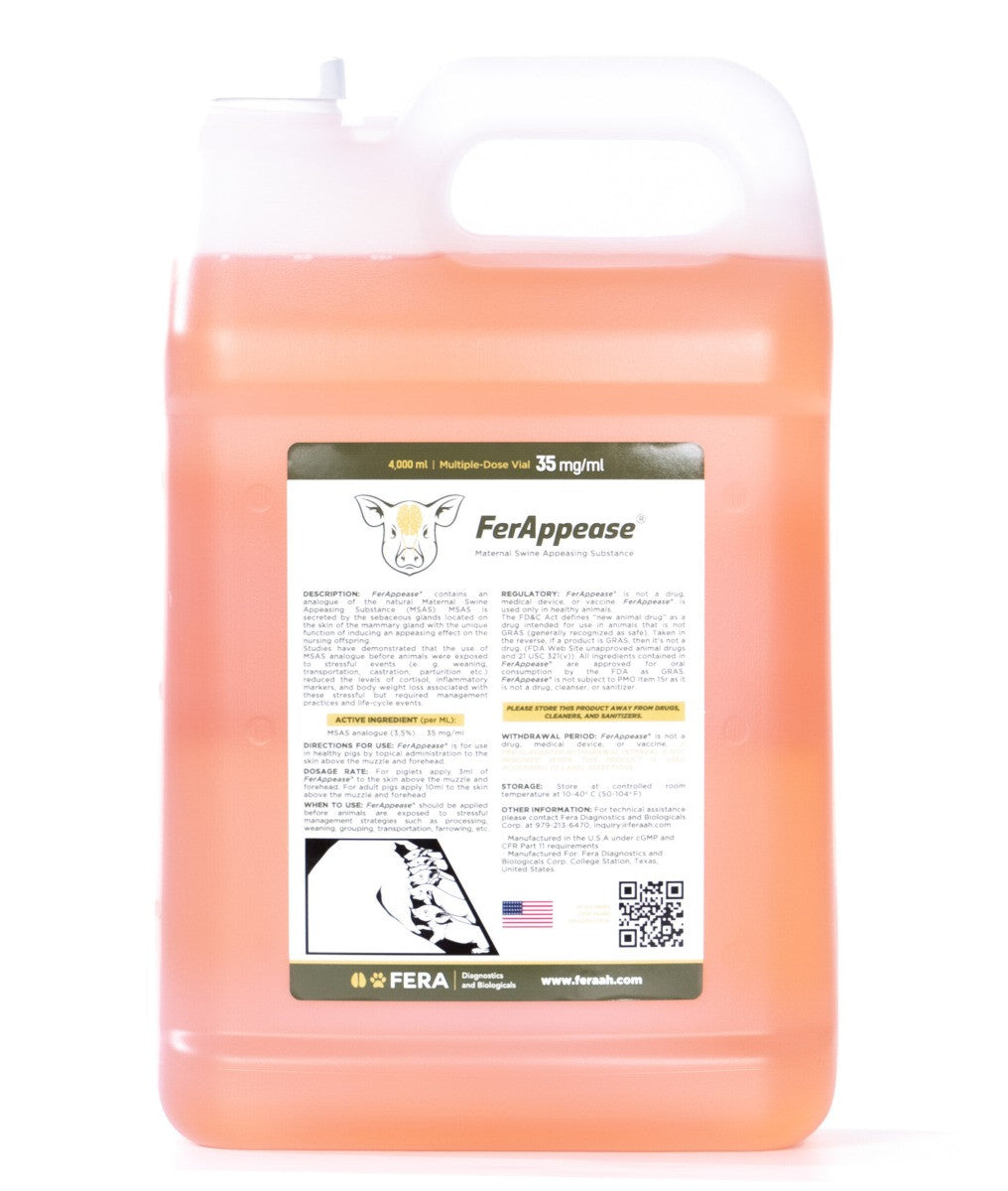 FerAppease Maternal Swine Appeasing Substance (MSAS) 35mg/mL, 4000mL