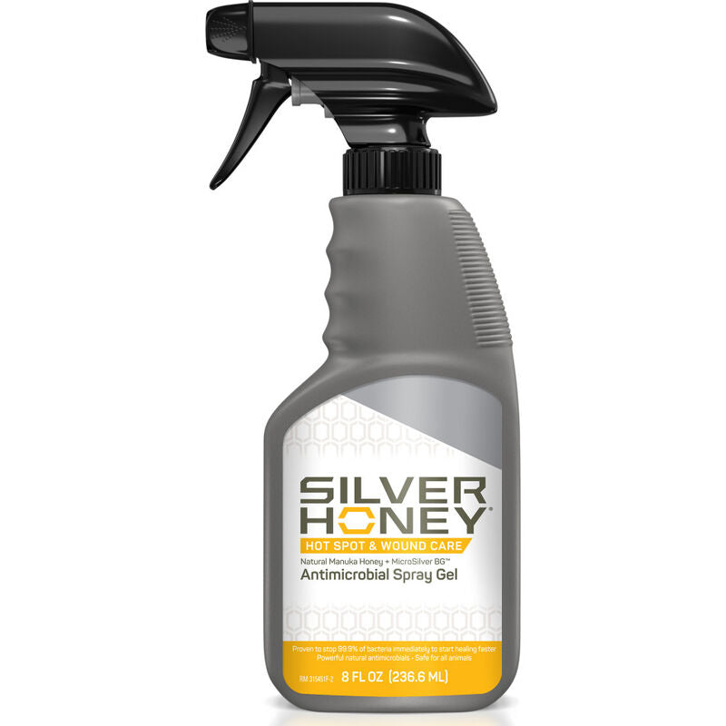 Silver Honey Rapid Wound Repair Antimicrobial Spray Gel, 8oz