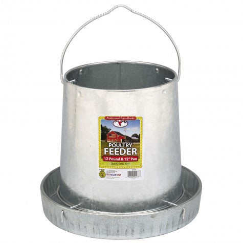 Hanging Metal Poultry Feeder - 12 lb.
