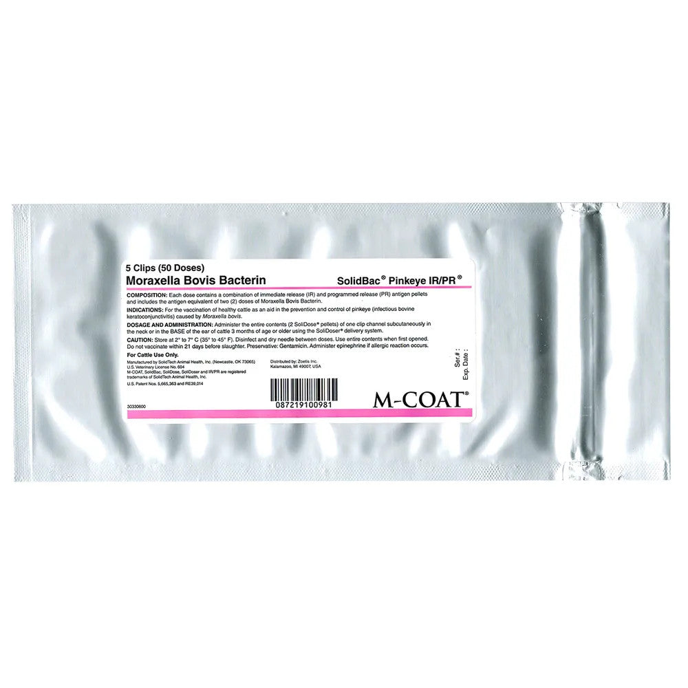Solidbac Pinkeye IR/PR (Five 10-Dose Clips)