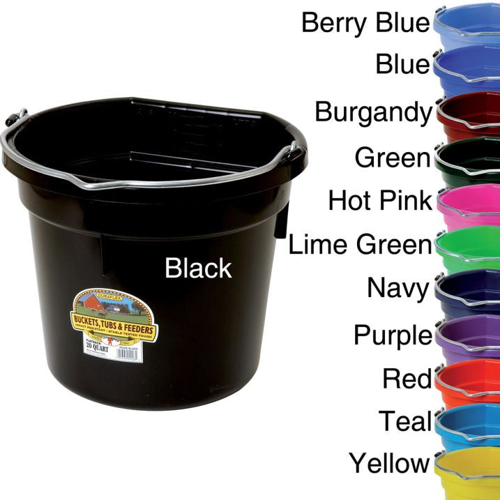 Little Giant Plastic Flat Back Bucket 20 Quart