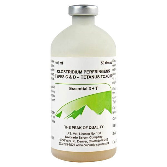 Essential 3 + T Clostridium Perfringens Types C and D, Tetanus Toxoid Vaccine, 100mL