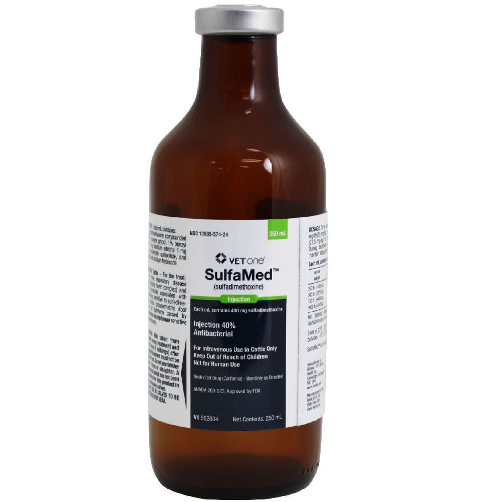 Sulfadimethoxine Injectable - 40% -Prescription Required