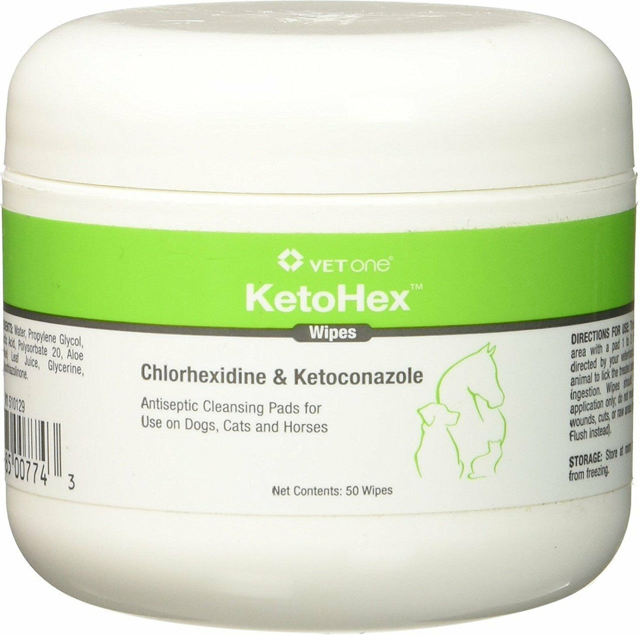 Ketohex Wipes 50ct.