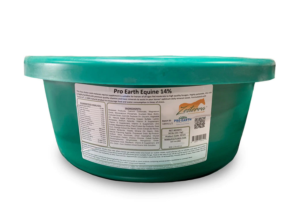 Zesterra Lick Tub with Garlic - 50 lbs