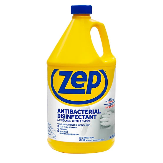 ZEP Antibacterial Disinfectant & Cleaner with Lemon - 1 Gallon