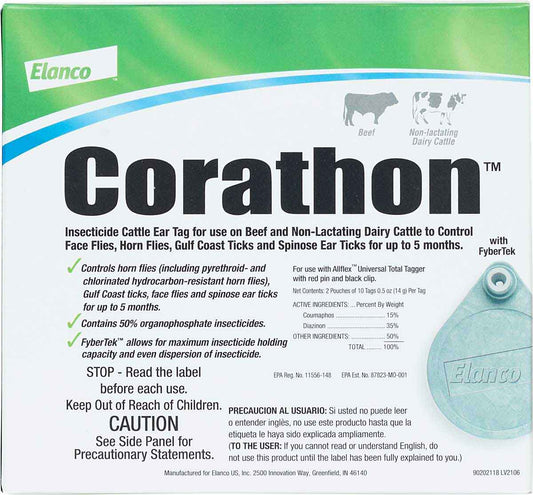 Corathon Insecticide Ear Tags - 20 Count
