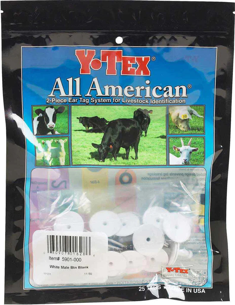 Y-Tex Male Button 25pk