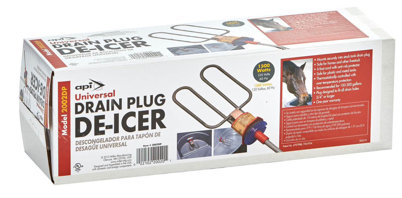 Cattle Rumin Plug Universal Drain Plug De-Icer 1500W – JRG Livestock & Pet Supply