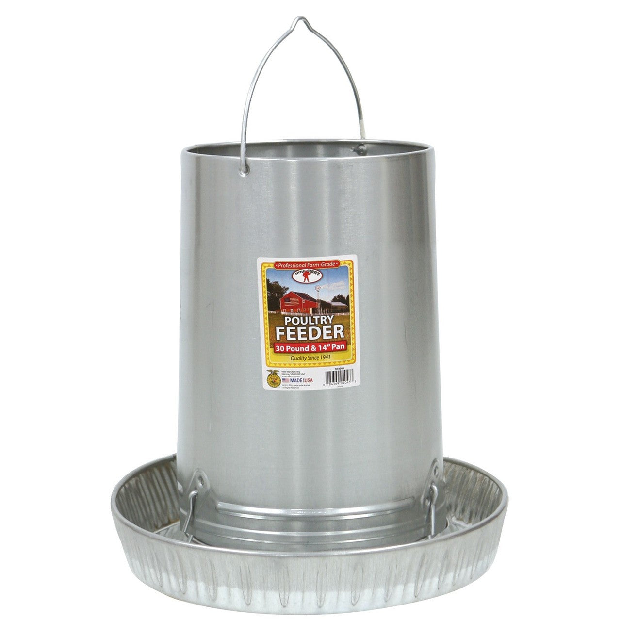 Hanging Metal Poultry Feeder - 30lb.