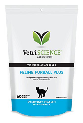 Feline Furball Pro Bite Sized Chews 60 ct