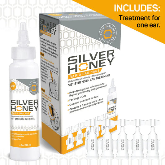 Silver Honey Rapid Ear Care Vet Strength Treatment Kit