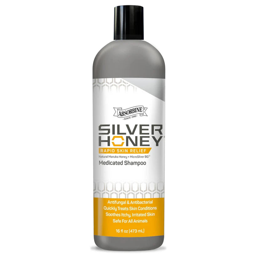Silver Honey Rapid Skin Relief Antifungal and Antibacterial Medicated Shampoo, 16oz