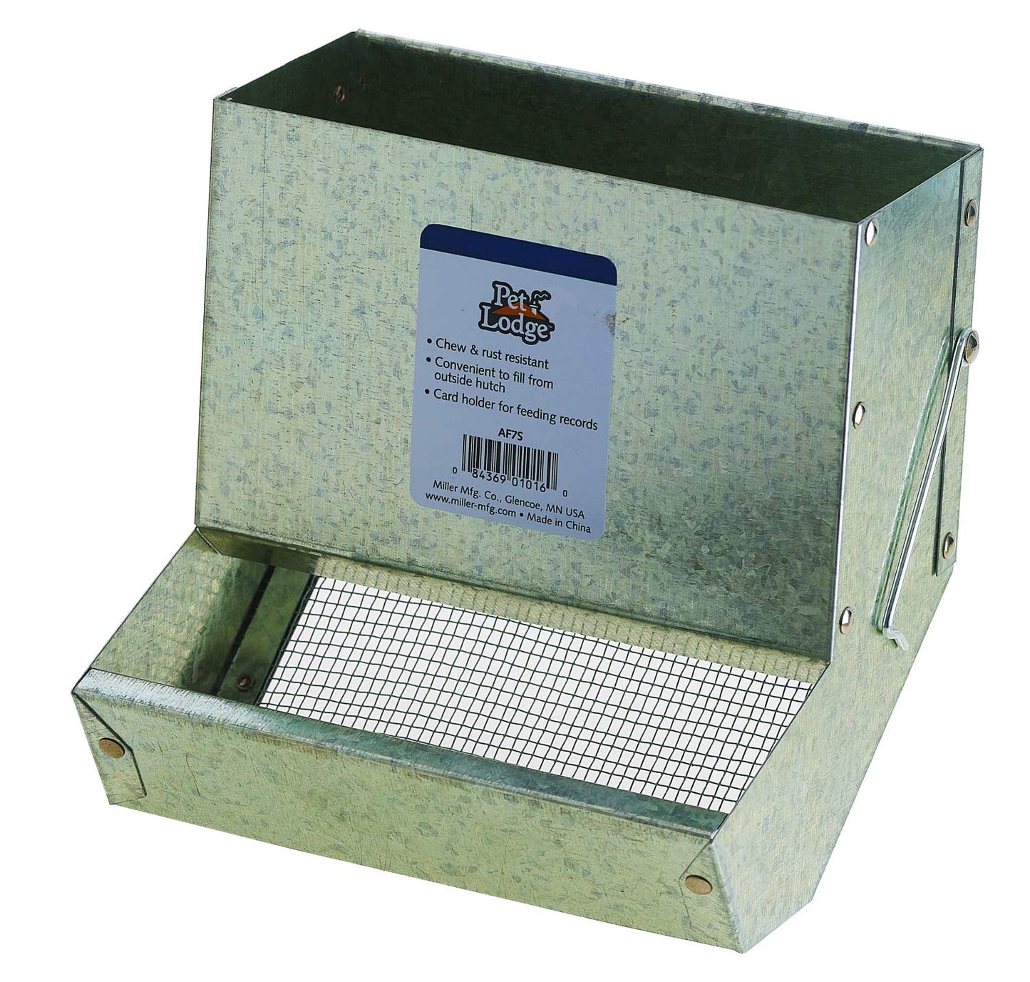 7" Metal Rabbit Feeder