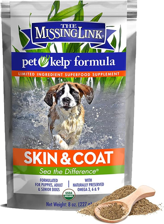 The Missing Link Pet Kelp Formula Skin and Coat Supplement for Dogs, 8oz