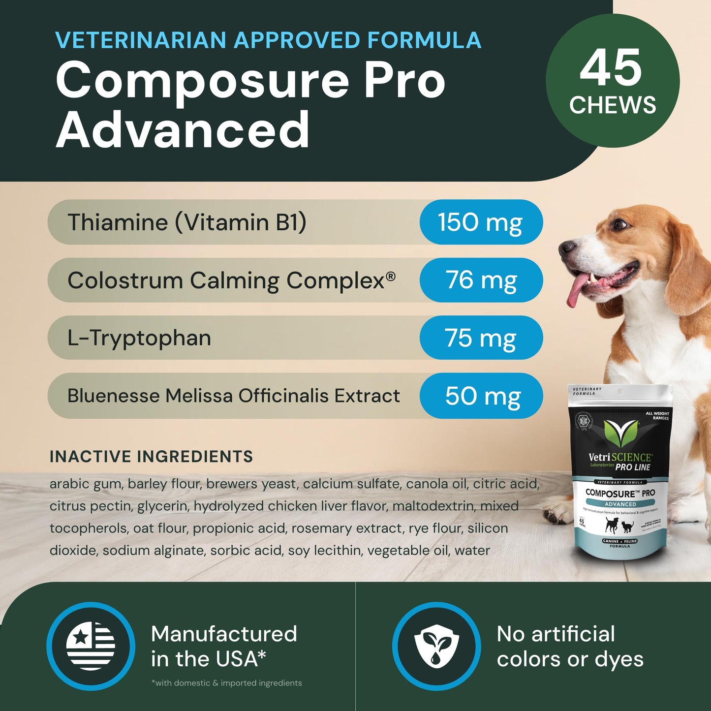 Calm & Confident Soft Chews for Dogs & Cats 45ct