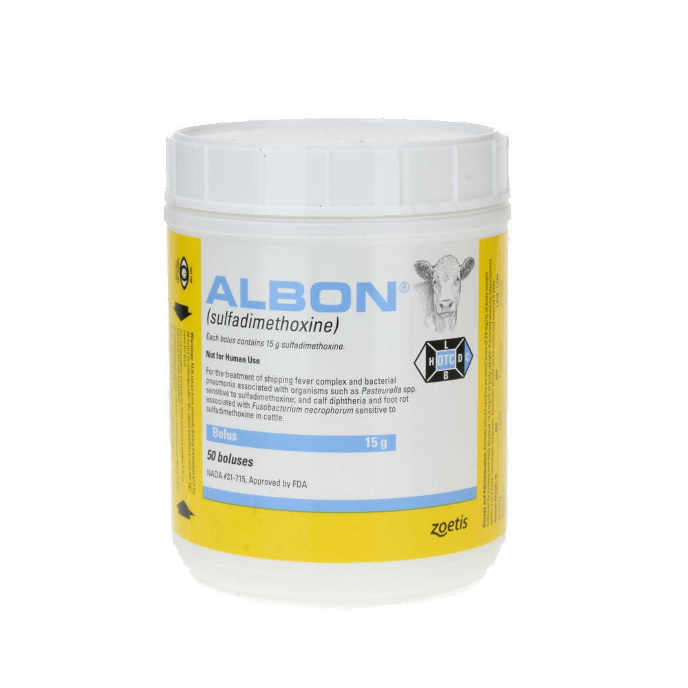Albon (Sulfadimethoxine) Bolus 50ct - Prescription Required