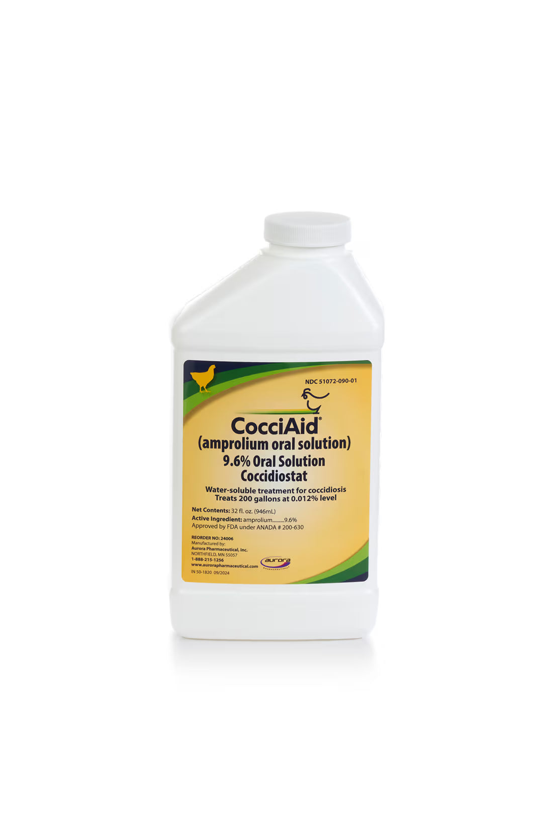 CocciAid 9.6% for Poultry 32oz