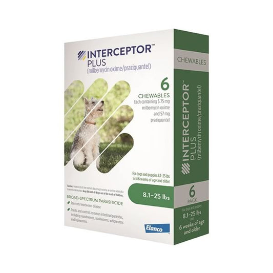 Interceptor Plus Chewables for Dogs 6 Pack - Prescription Required