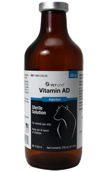 Vitamin AD Injection – JRG Livestock & Pet Supply