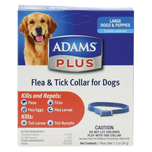 Adams Plus Flea & Tick Collar for Large Dogs