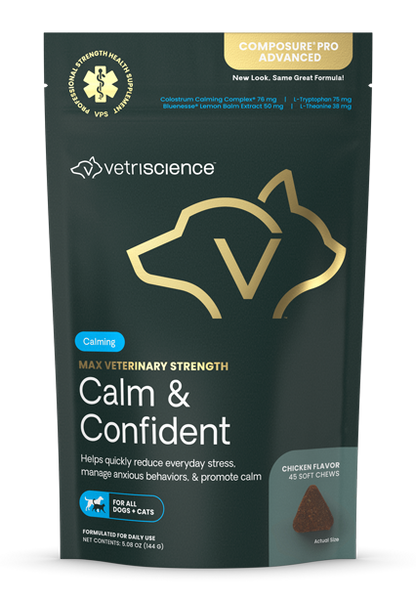 Calm & Confident Soft Chews for Dogs & Cats 45ct