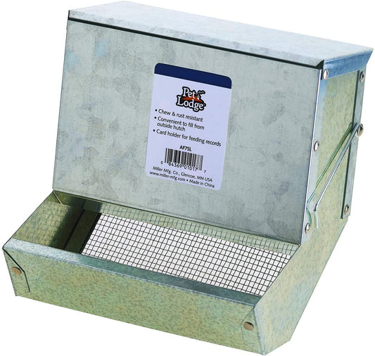 7" Metal Rabbit Feeder