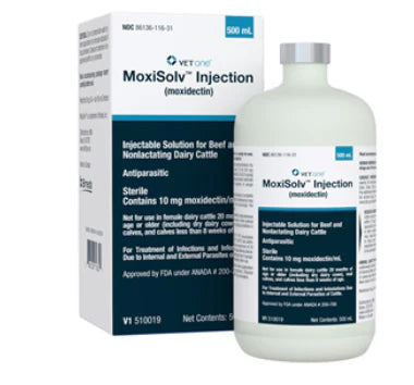 MoxiSolv (Moxidectin) Injection 500mL