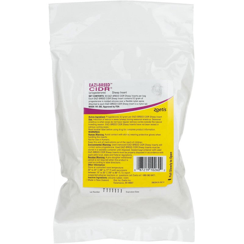 Eazi-Breed CIDR Sheep Inserts - 20ct